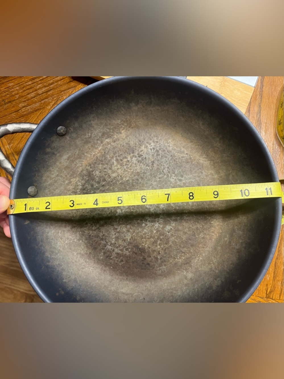 Alva Artist 11” Hammered Carbon Steel Finish Pre-Seasoned Frying Pan | Oven Safe - Picture 2 of 15